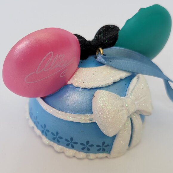NWT Disney Parks Alice In Wonderland Ornament Mickey Mouse Ears Cheshire Cat - Picture 3 of 5